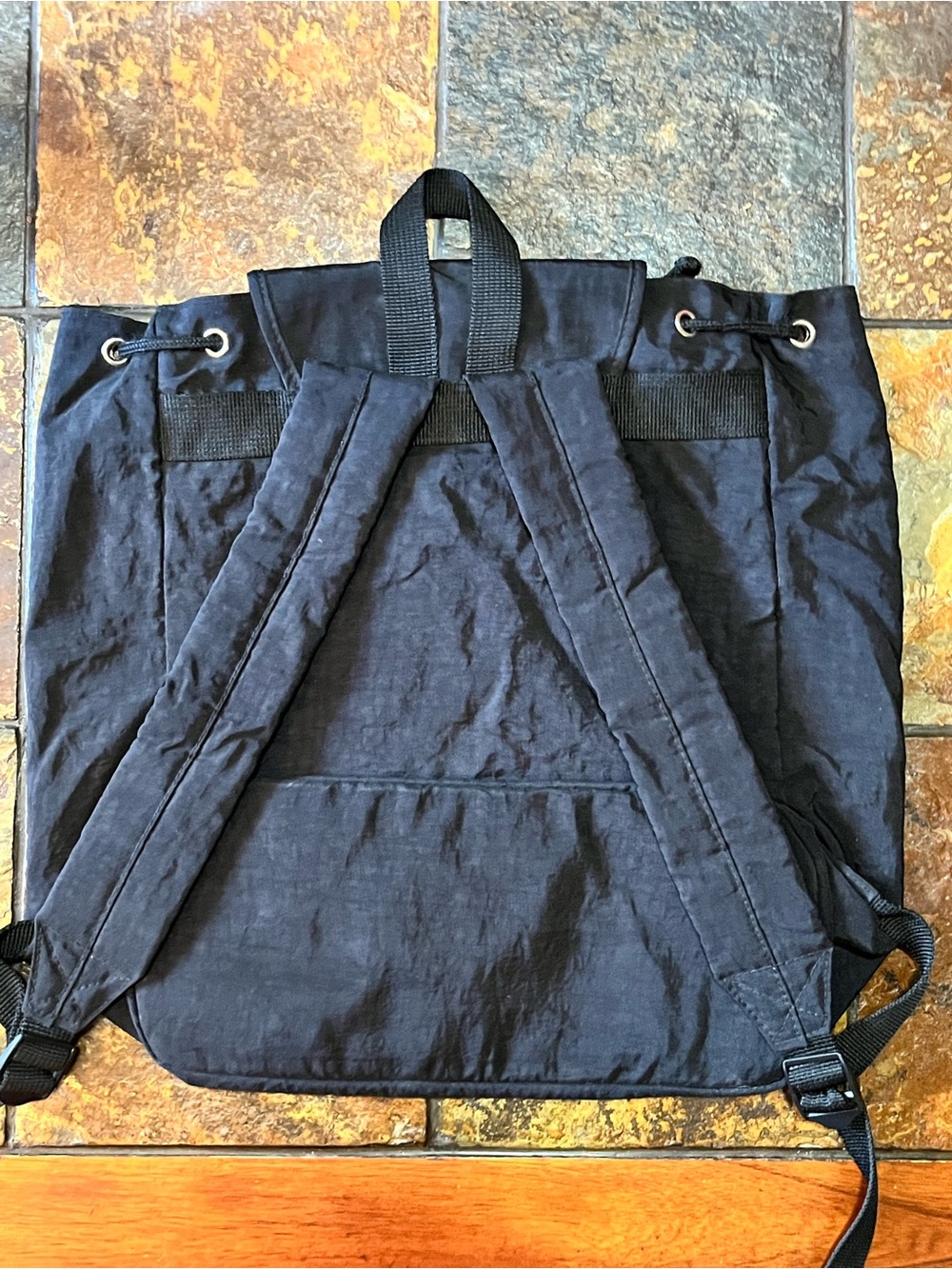 Vintage Disney Black Drawstring Backpack with Embroidery - Picture 3 of 8